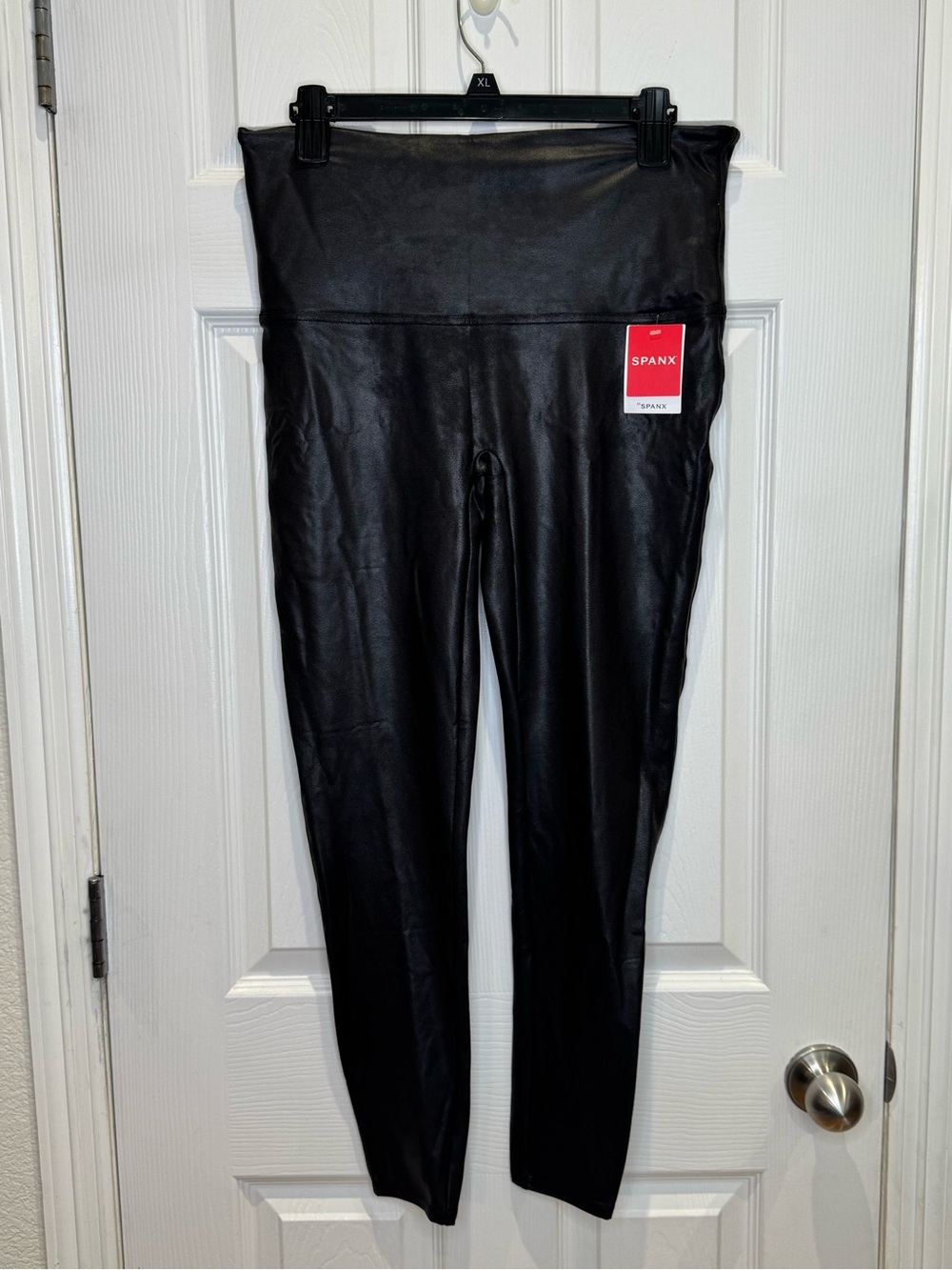 NEW Spanx Women's 1X Faux Leather Legging Black
